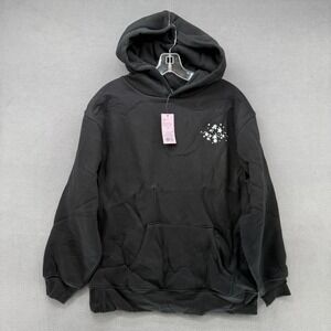 Wild Fable Black Disco Ball Graphic Hoodie Sweatshirt XS Oversized Cotton Blend